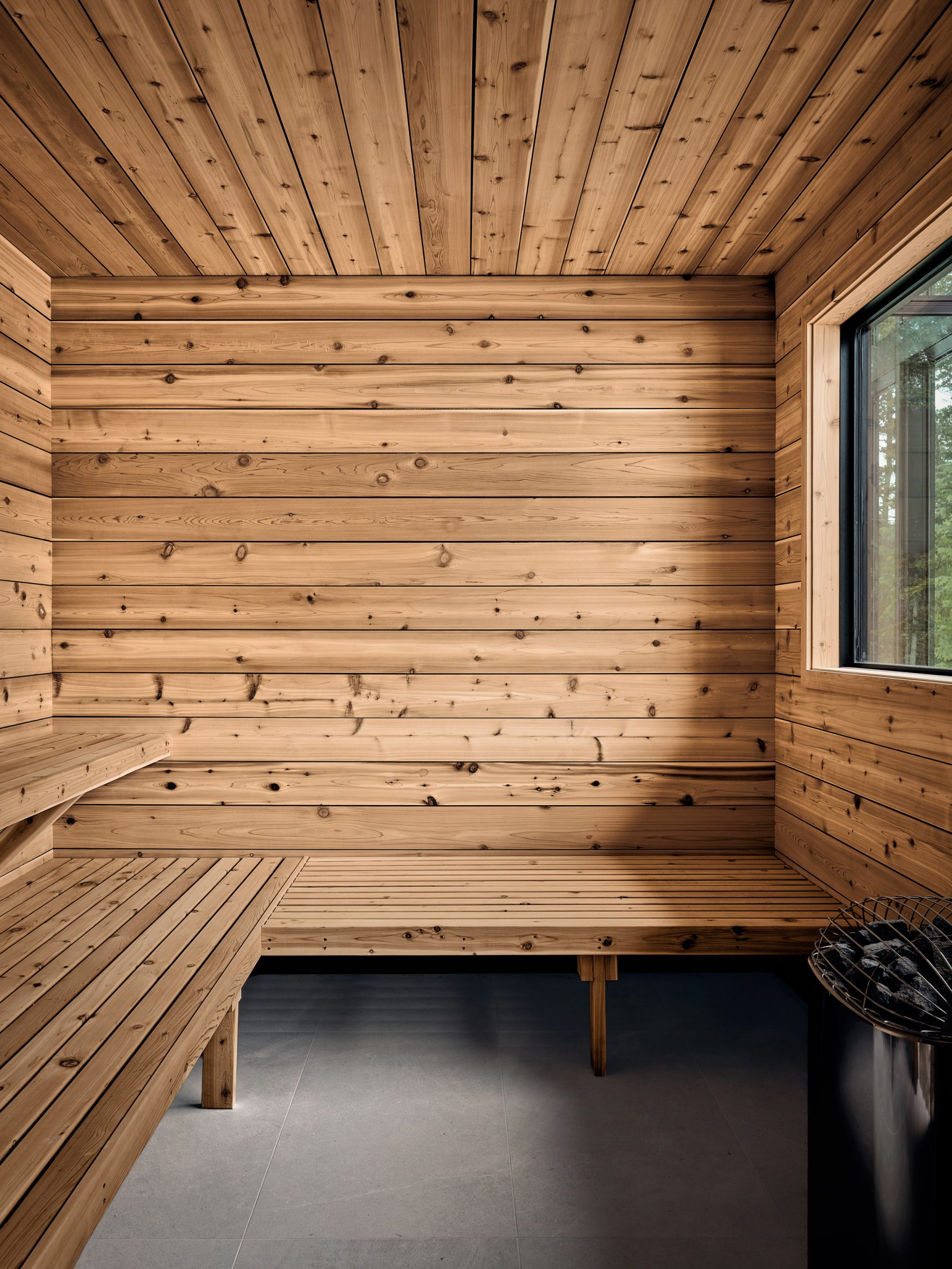 Wooden sauna