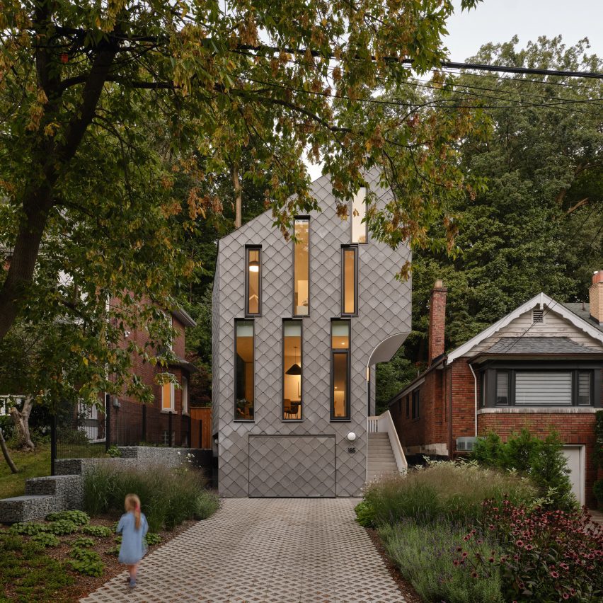 Reigo and Bauer uses diamond-shaped cladding for angular Toronto house