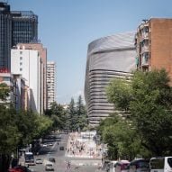 GMP Architekten tranforms Santiago Bernabéu into "sparkling" Madrid landmark