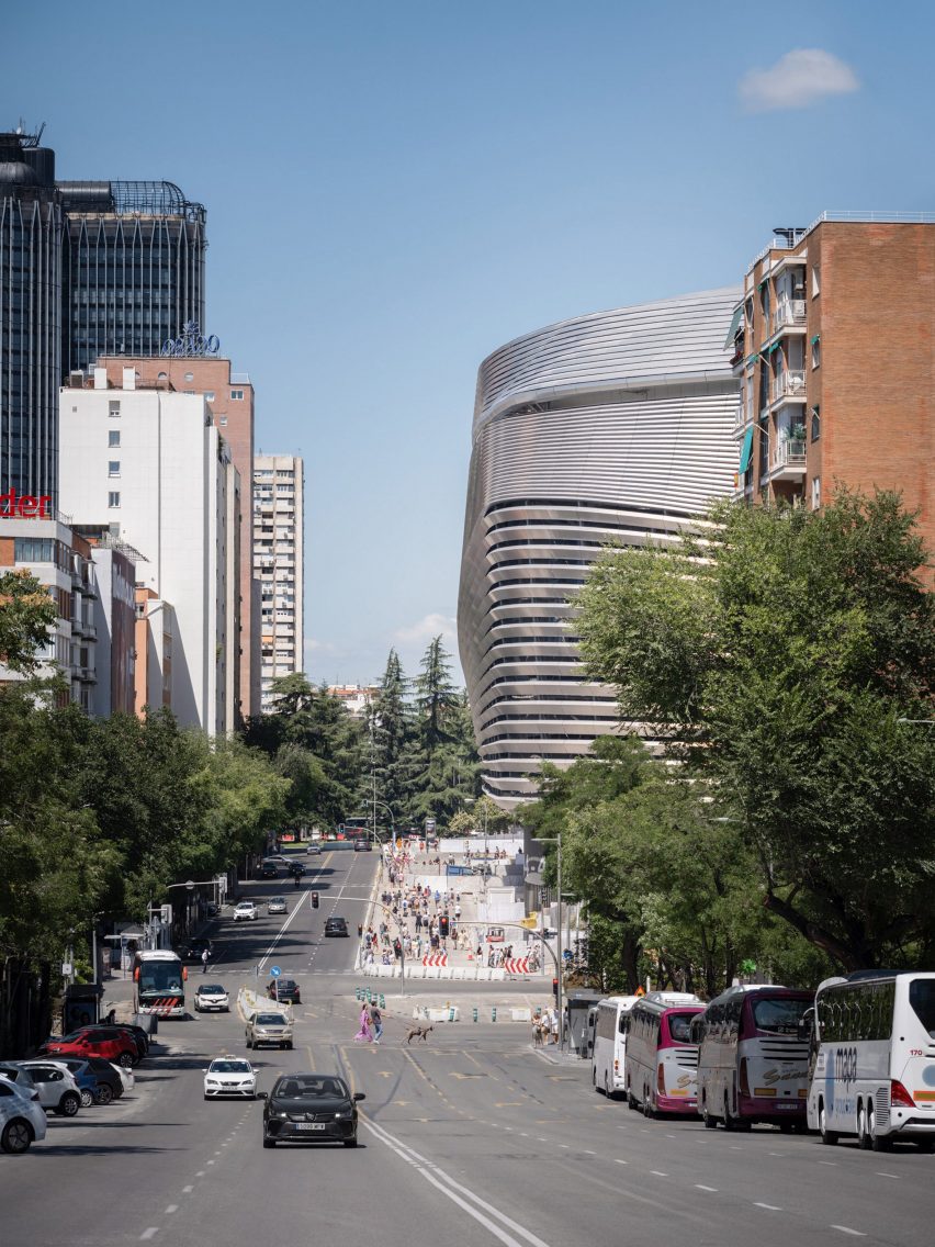 Santiago Bernabéu stadium in Madrid