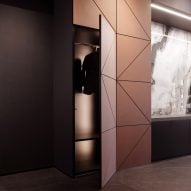 Iosa Ghini Associati clads Fiandre office in "decorative skin" of ceramic surfaces