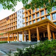 Mould growing on Toyo Ito-designed "largest wooden building in Asia"