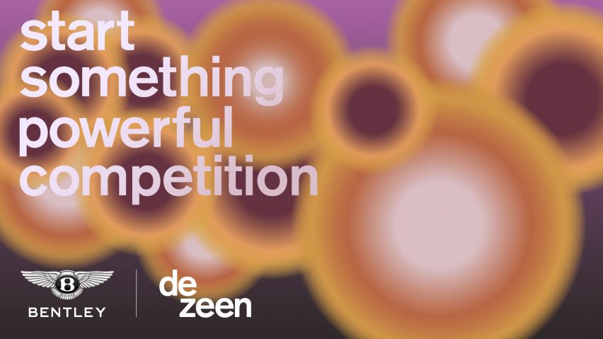 Bentley and Dezeen's Start Something Powerful Competition purple graphics