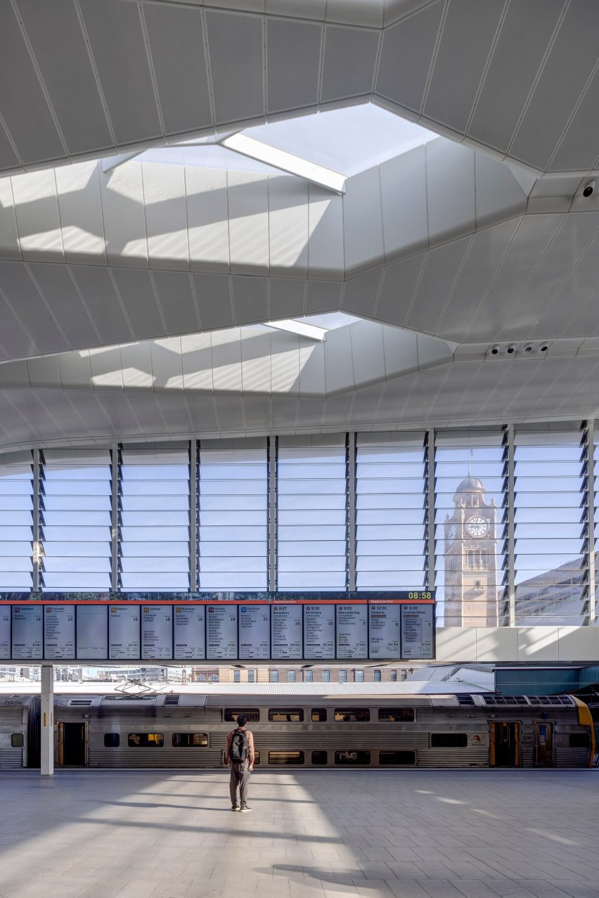 Platform space within metro station by John McAslan + Partners