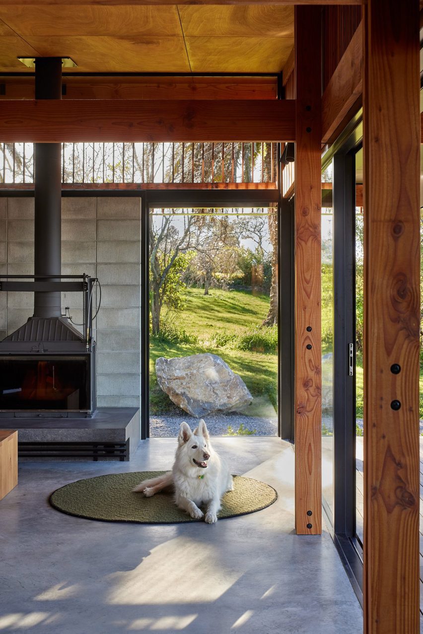 Interior space within The Lookout home by Parsonson Architects