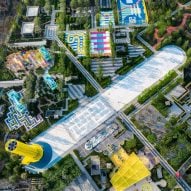 Taman Olahraga Tianjin 4A di Cina oleh mesin arsitektur balistik