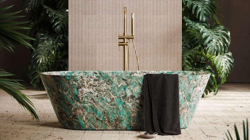 Tiffany marble bathtub by Lusso