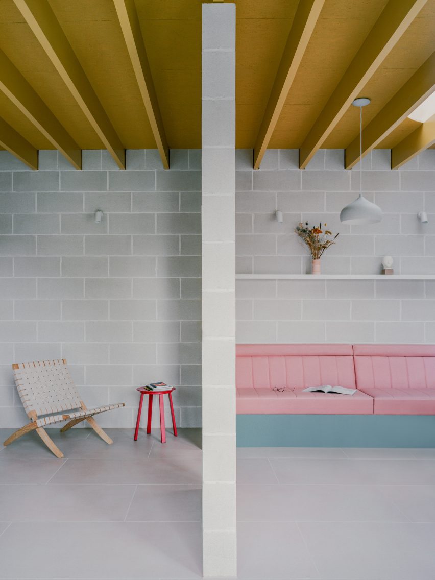 Interior of Triangle House by Artefact