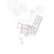 Ground floor plan of Triangle House by Artefact