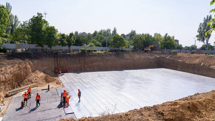 Construction of underground school in Zaporizhzhia