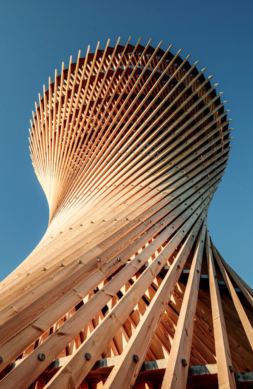 Exterior view of Observation Tower Kärven in Sweden