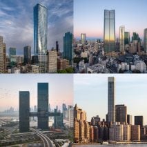 Collage of four skyscrapers