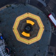 Good Things Come to Those Who Wait in Piccadilly Circus by Yinka Ilori