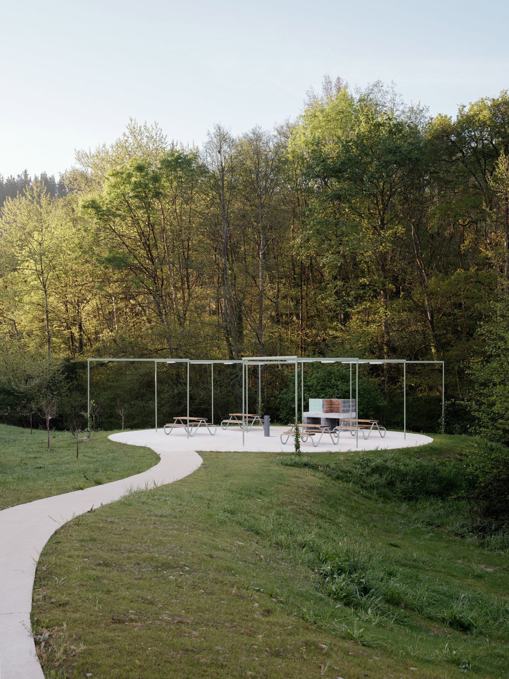 Terrace at Zubitegi Park in Spain by Bear Architects