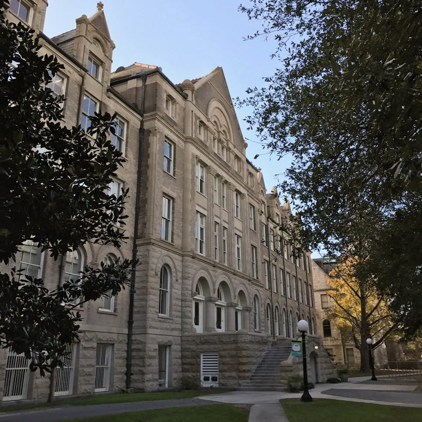 Photograph of Tulane University Building.