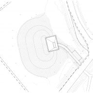 Site plan of Horisont Pavilion