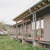 Larch-clad German house