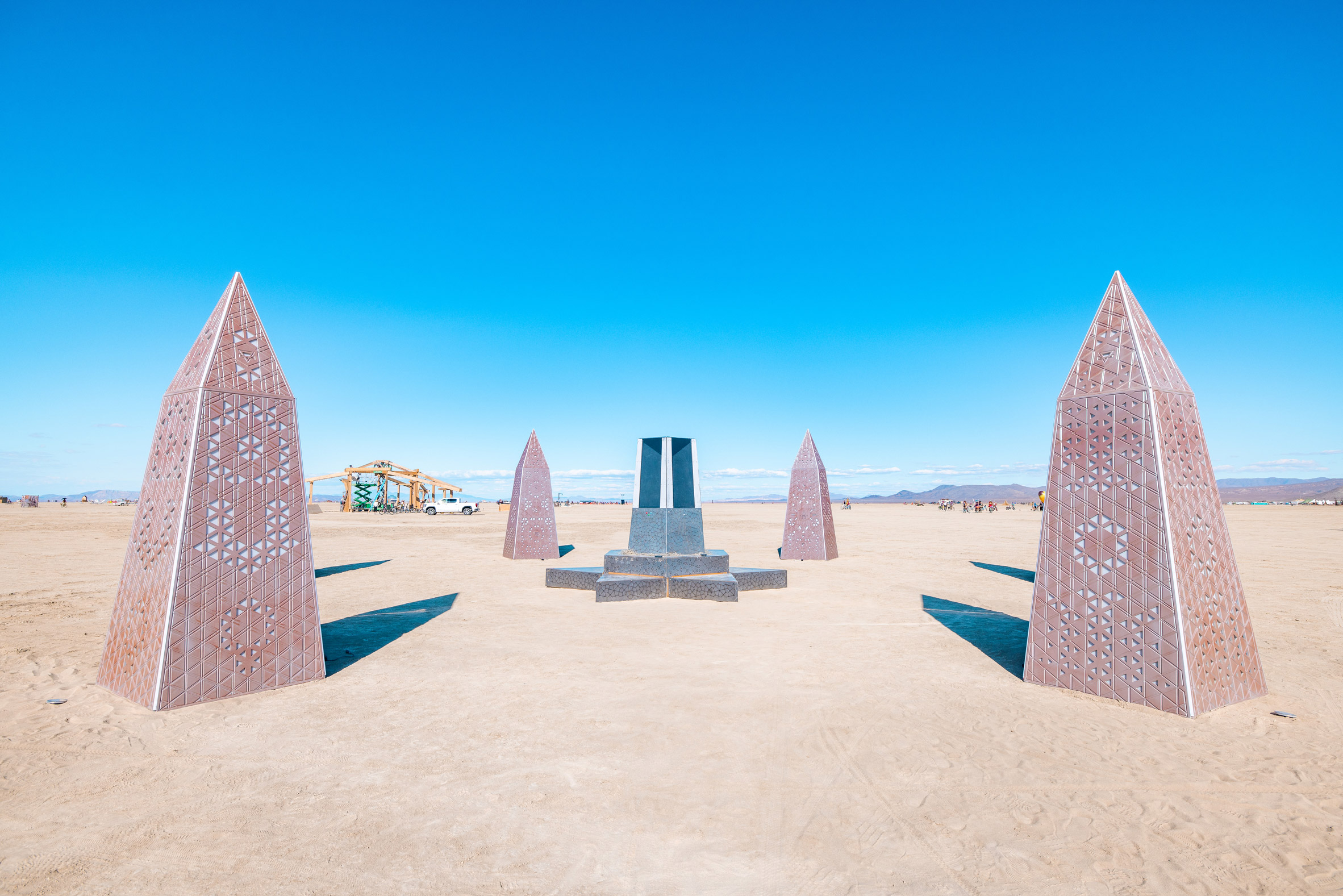 Obelisks in the desert