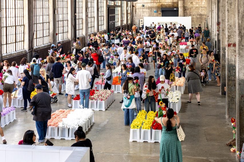 People in a big studio space