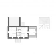 First floor plan of Applecross Schoolhouse by Mary Arnold-Forster Architects