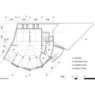 Plan of housing block by Bureau des Mésarchitecture