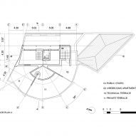 Plan of housing block by Bureau des Mésarchitecture