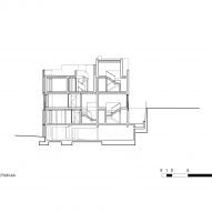 Section of housing block by Bureau des Mésarchitecture