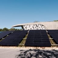 Solar panels on building