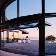 Deck overlooking the ocean