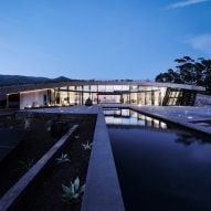 House embedded into hillside