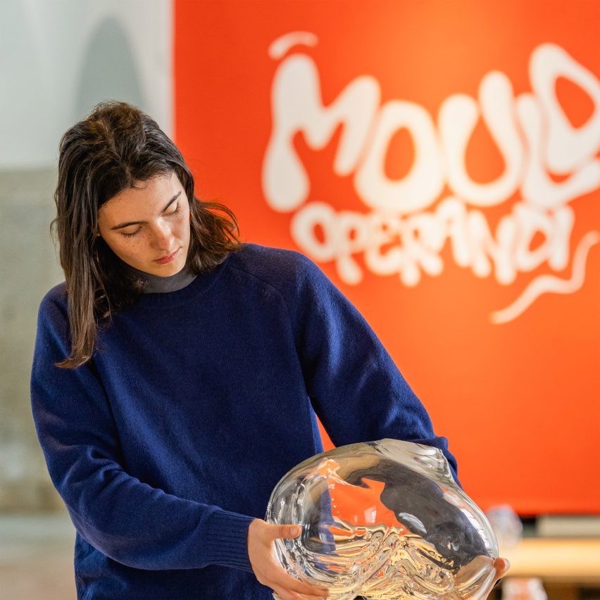 a student handling design work