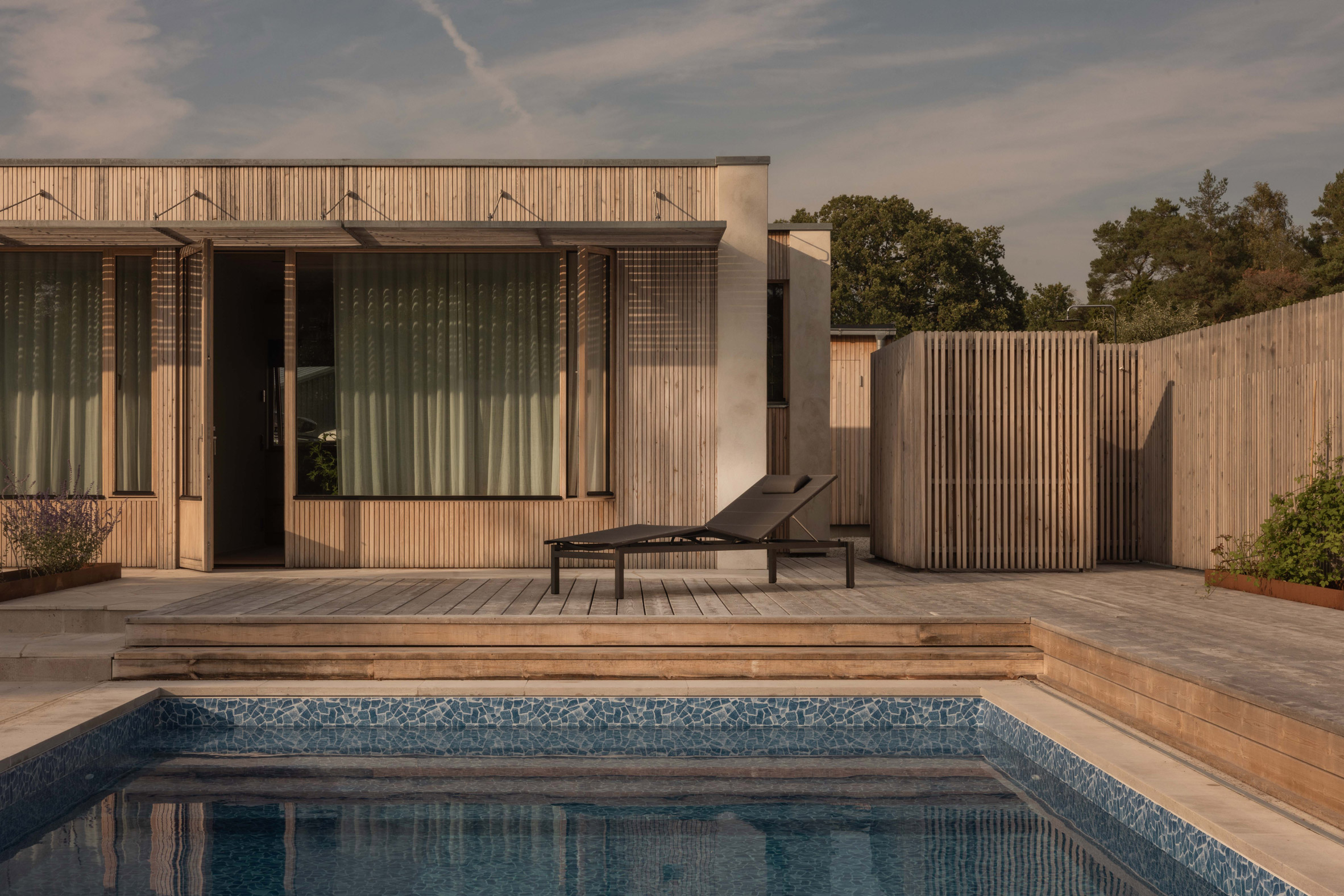 Pool area within Sommarhus E home in Sweden