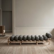 Dezeen Showroom New Releases newsletter features repeating-cushion daybed