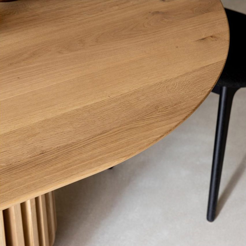 Maru dining tables by Vincent Sheppard