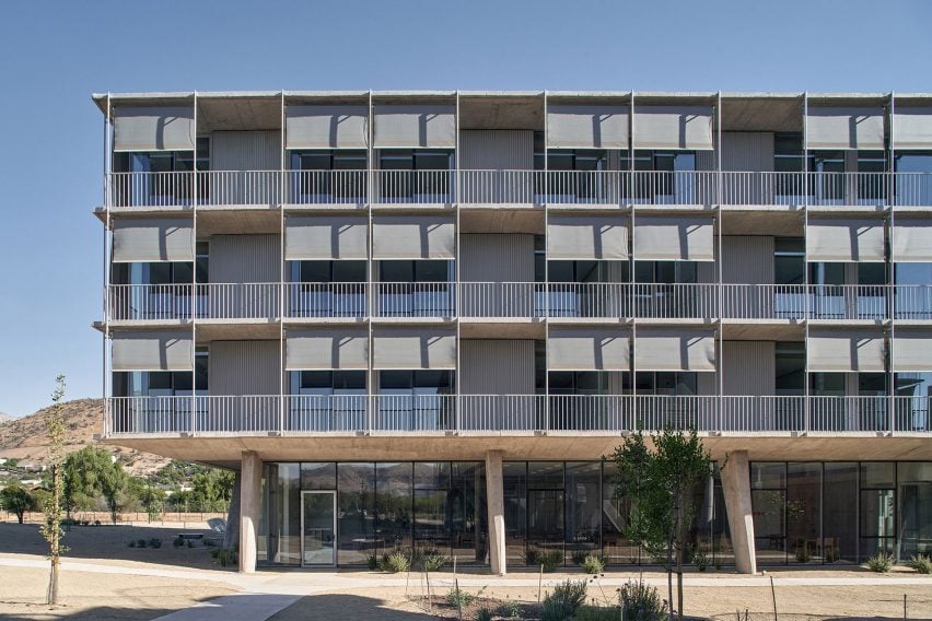 Facade of care home terraces