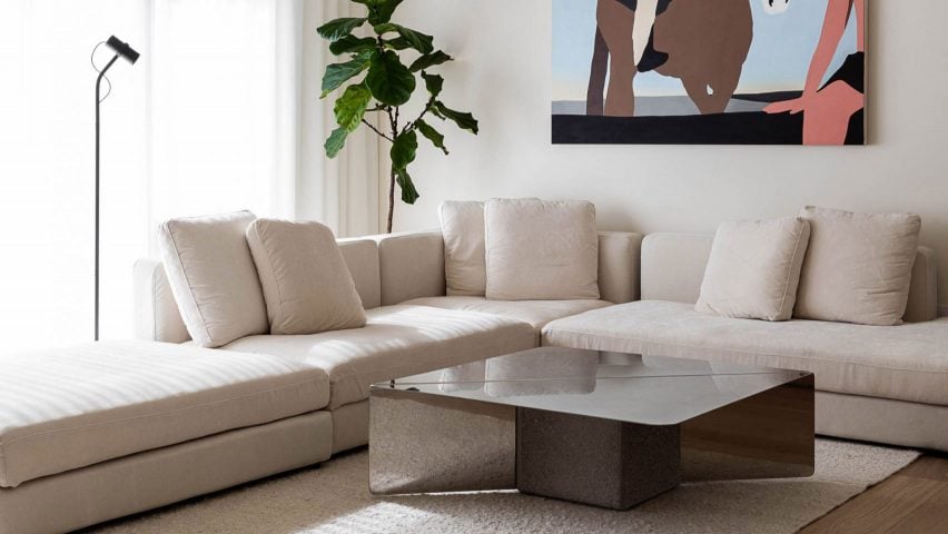 Coffee table in Canadian living room