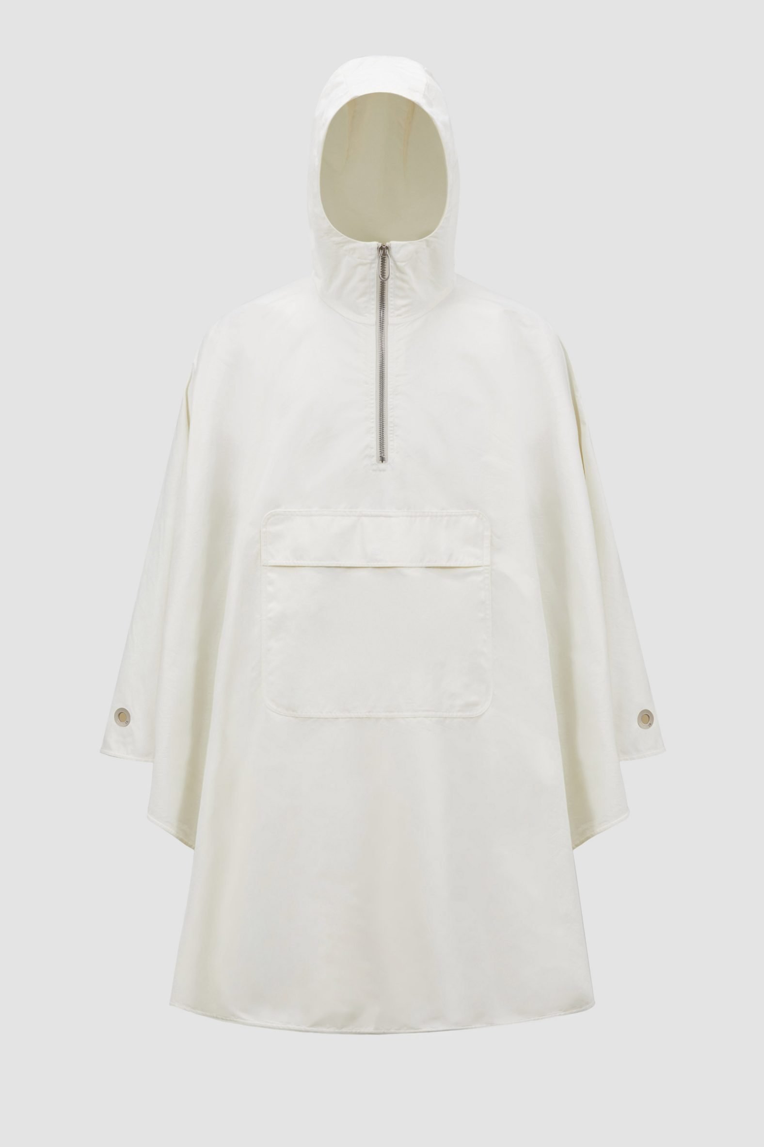 White poncho by Moncler