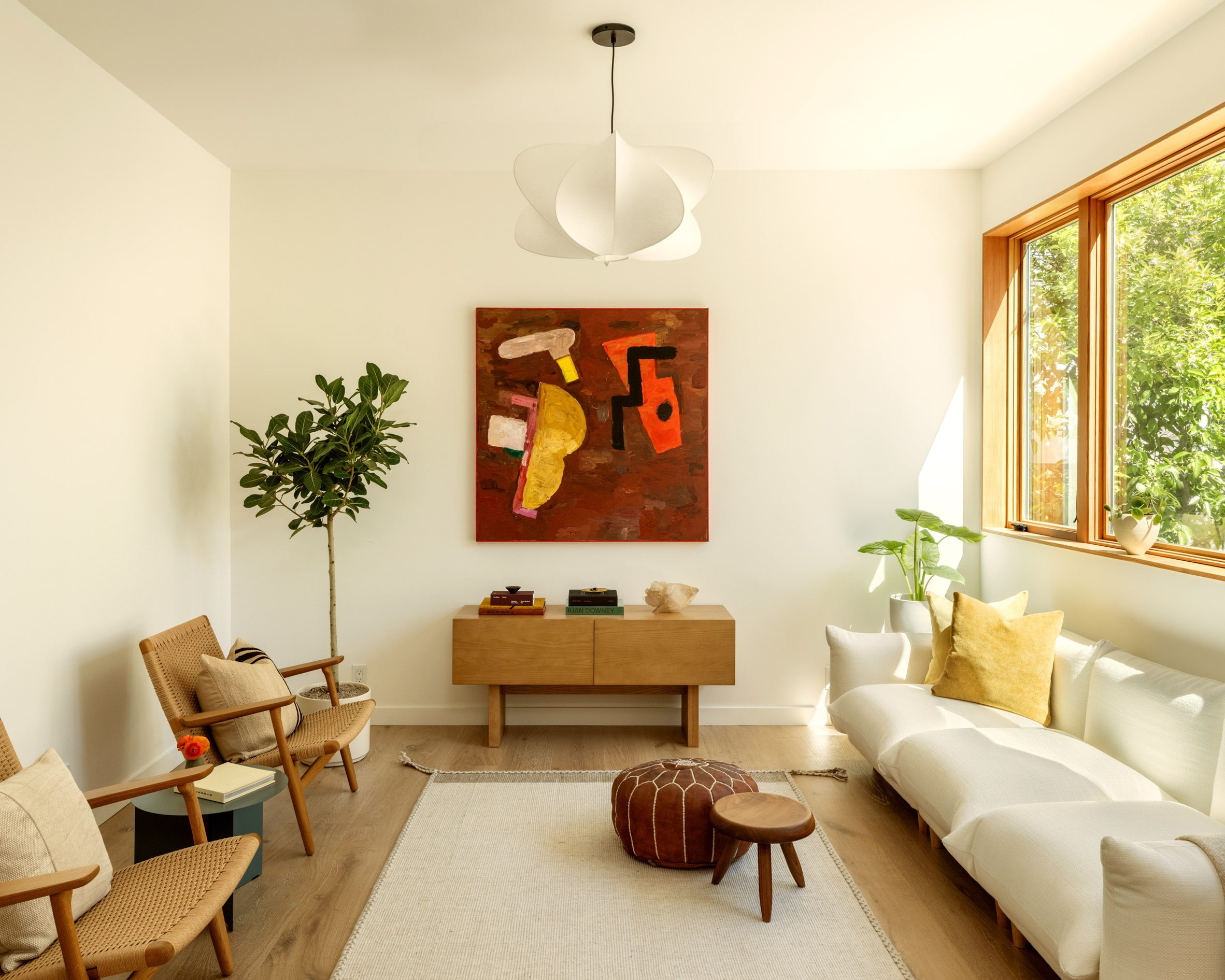 Neutral and bright living room