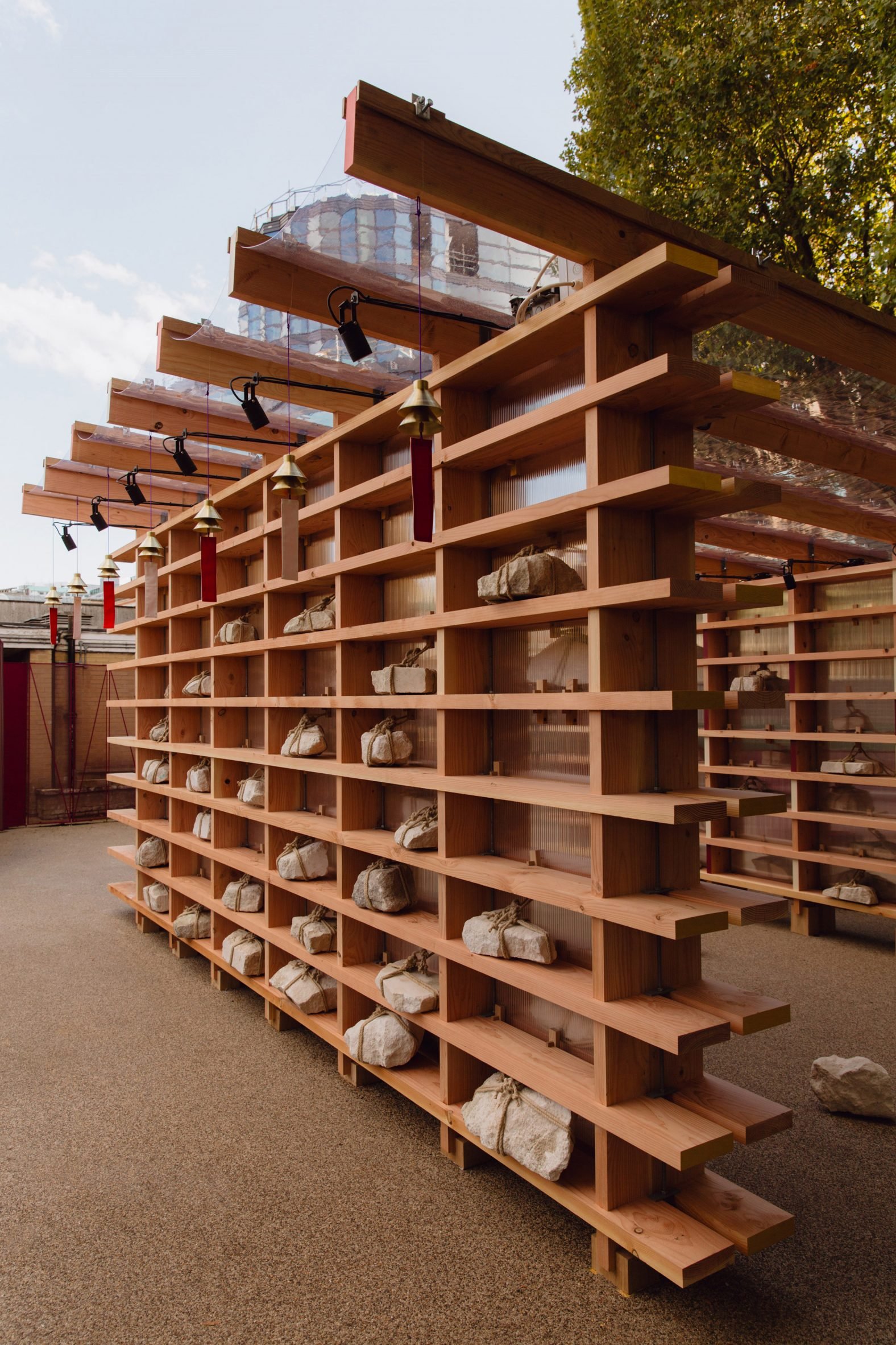 Off The Shelf Pavilion by Rio Kobayashi and Webb Yates at London Design Festival 2024