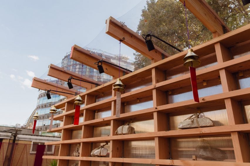 Off The Shelf Pavilion by Rio Kobayashi and Webb Yates at London Design Festival 2024