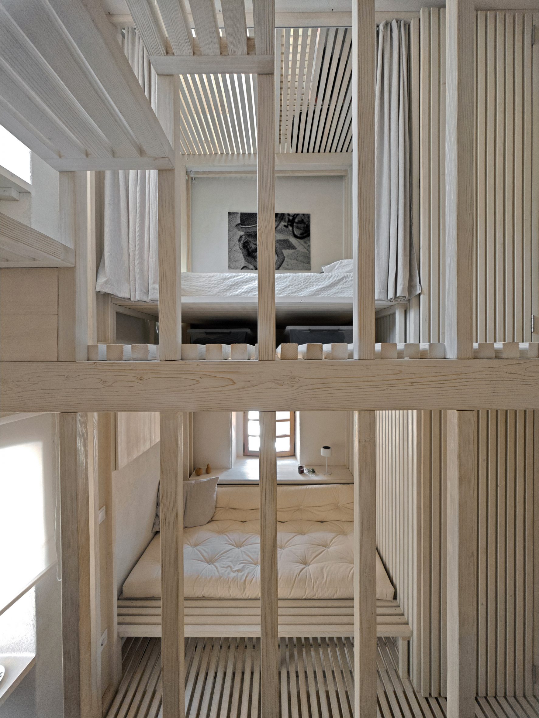 Bedroom interiors within Light House by OFIS Arhitekti