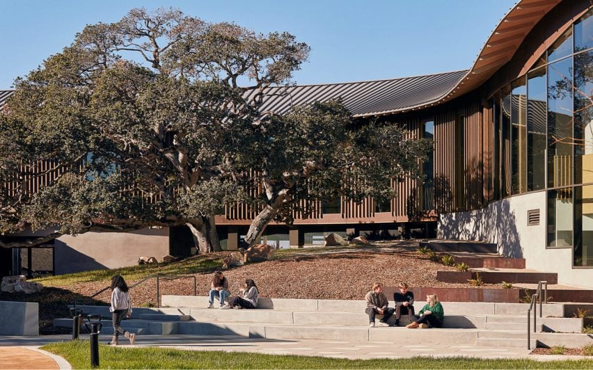 People sitting on steps