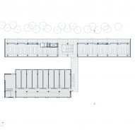 Plan of FADEU building by Alberto Moletto and Sebastián Paredes