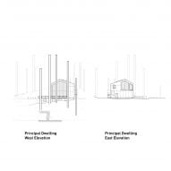 East & West Elevation Plans of Shor House by Measured Architecture