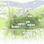 Site plan of Stork Meadow by CF Møller