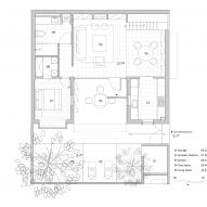 Ground floor plan of Mother's House by CPlus Architects