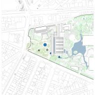 Plan of Centro de Arte Moderna Gulbenkian by Kengo Kuma