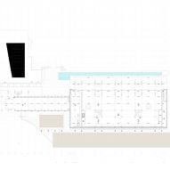 First floor plan of Centro de Arte Moderna Gulbenkian by Kengo Kuma