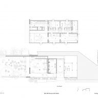 Updated floor plans of Red Hill House and Studio