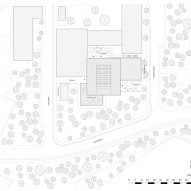 Site plan of DTU Skylab by Rørbæk og Møller Arkitekter